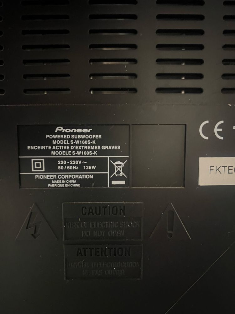 Pioneer домашний кинотеатр, телевизор