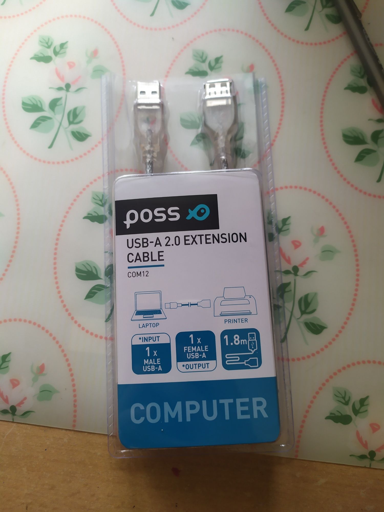 Kabel do drukarki USB - A 2.0 1.8m poss