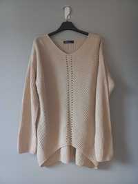 Kremowy sweter Jean Pascale M/L