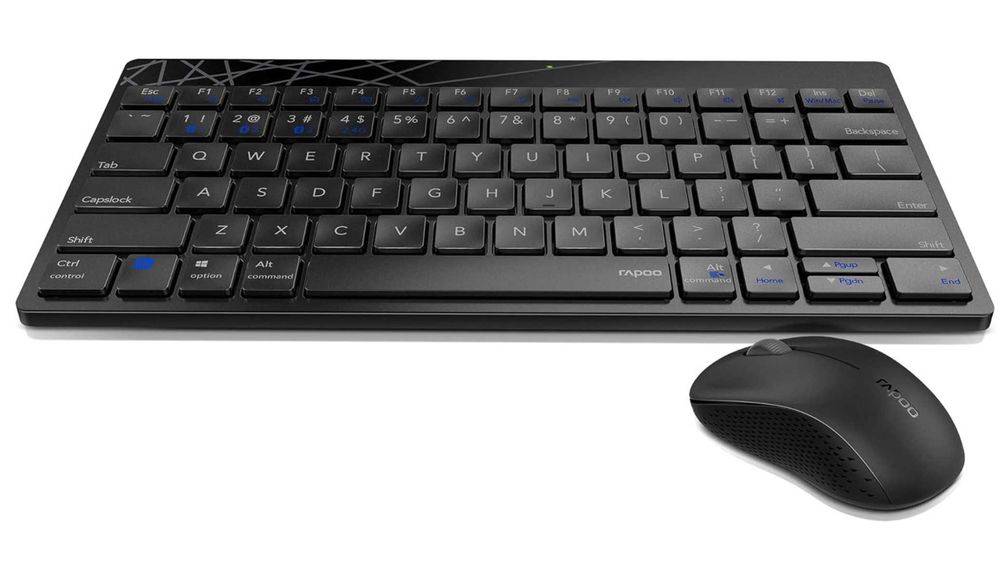 Rapoo 8000M Multi - Mode, Bezprzewodowy, Wireless, Bluetooth, Czarny