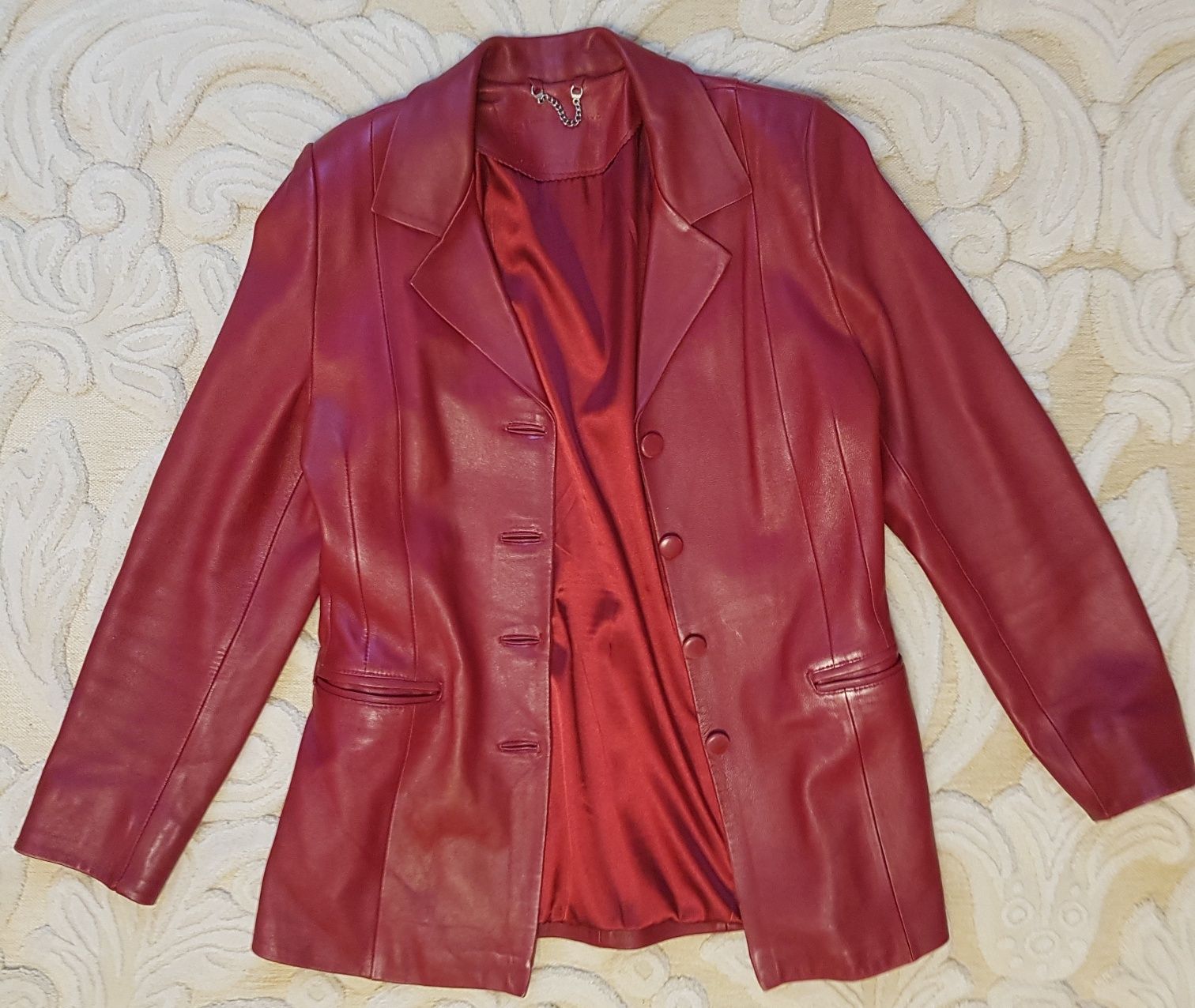 Пиджак кожаный, курточка кожаная, куртка кожа р.46-48