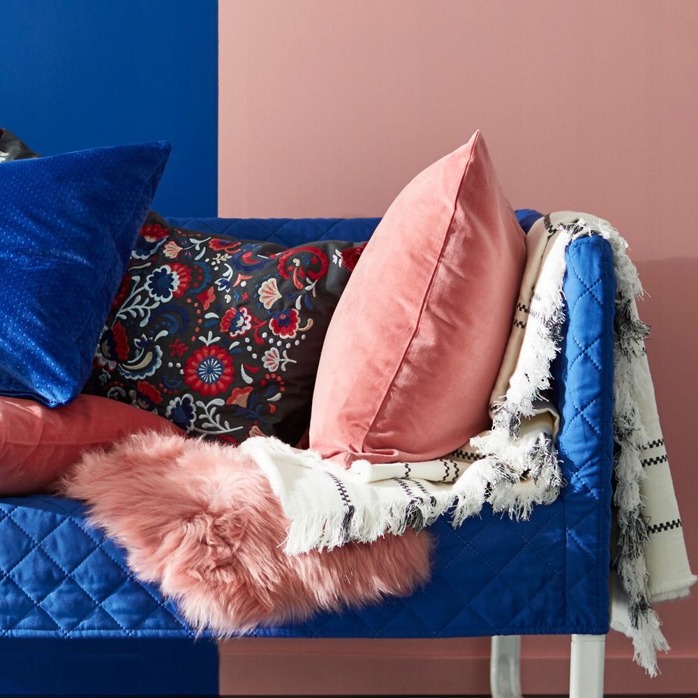 Skóra owcza różowa dywanik IKEA Smidie włochaty futerko Shaggy