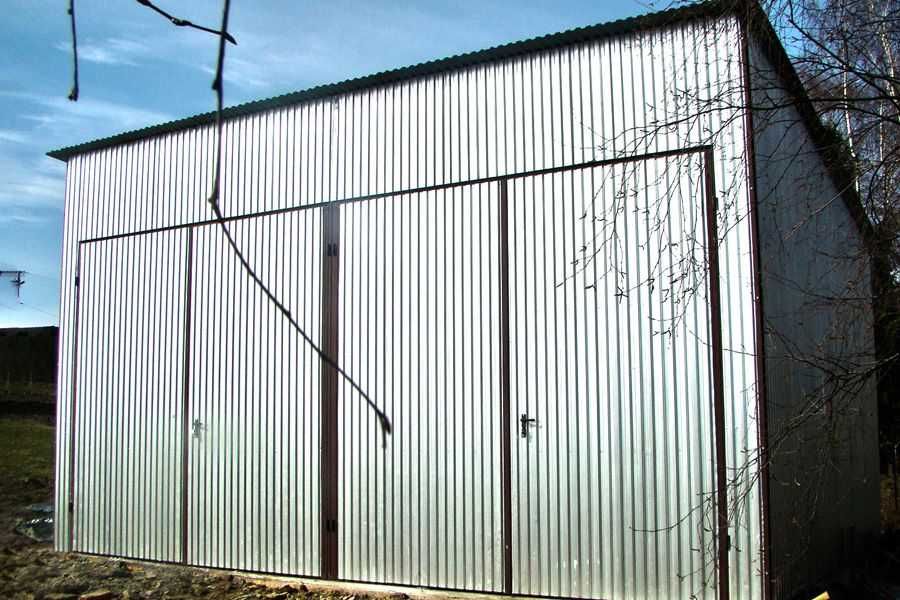 Garaż Blaszany JEDNOSPADOWY - Garaże Blaszane   - Blaszak - GRZYWSTAL