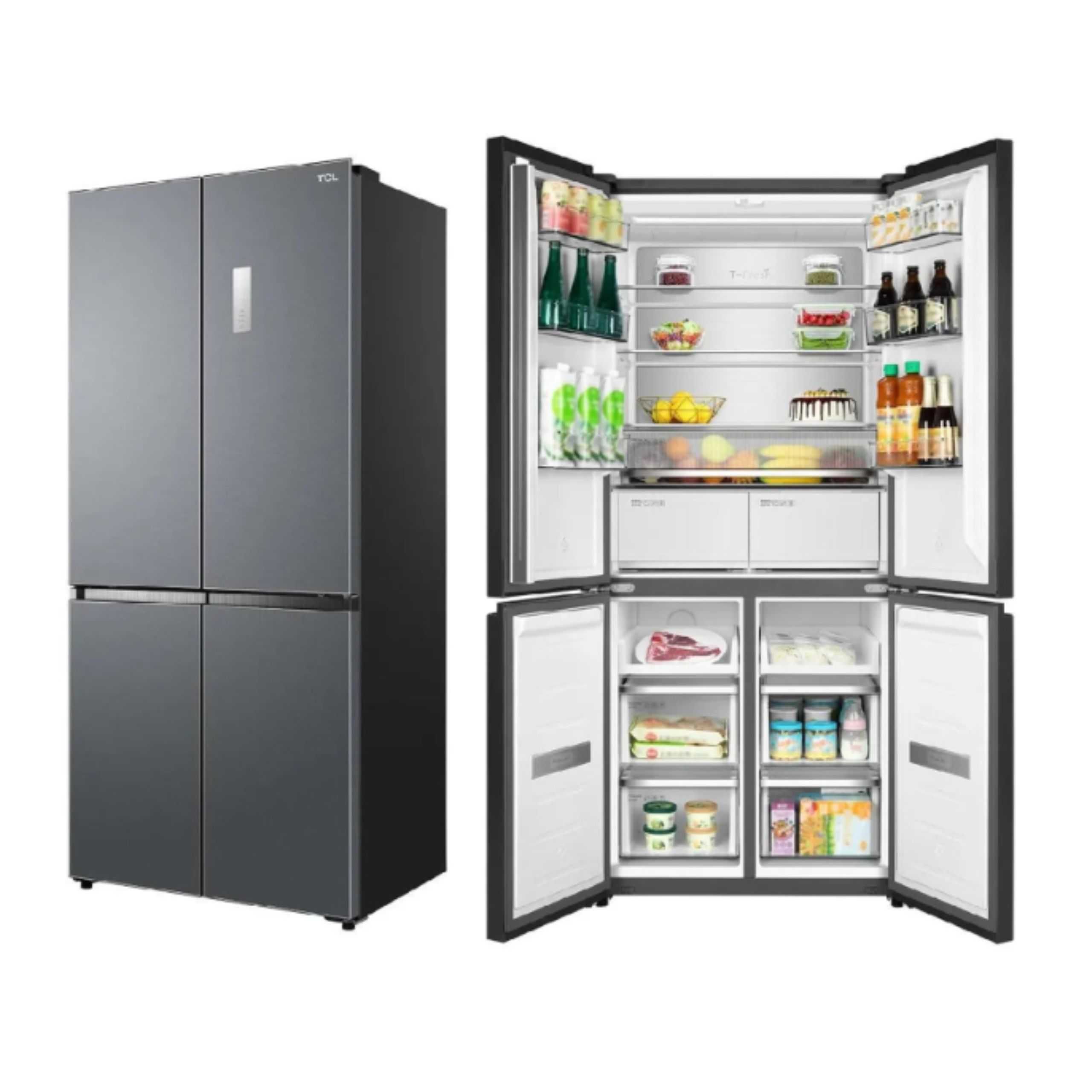 Lodówka Side By Side TCL RC456CXE0 No Frost 456L OUTLET 27FG68N