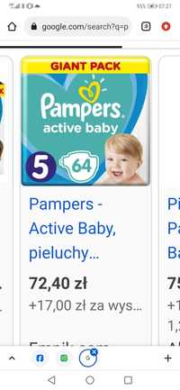 Pampers 5 active baby