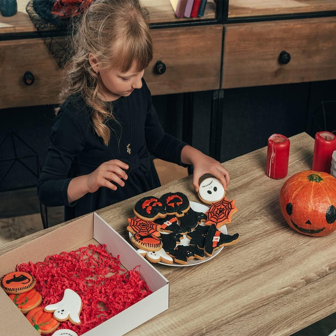 Zestaw 6 Foremek do Ciastek na Halloween Stal Nierdzewna