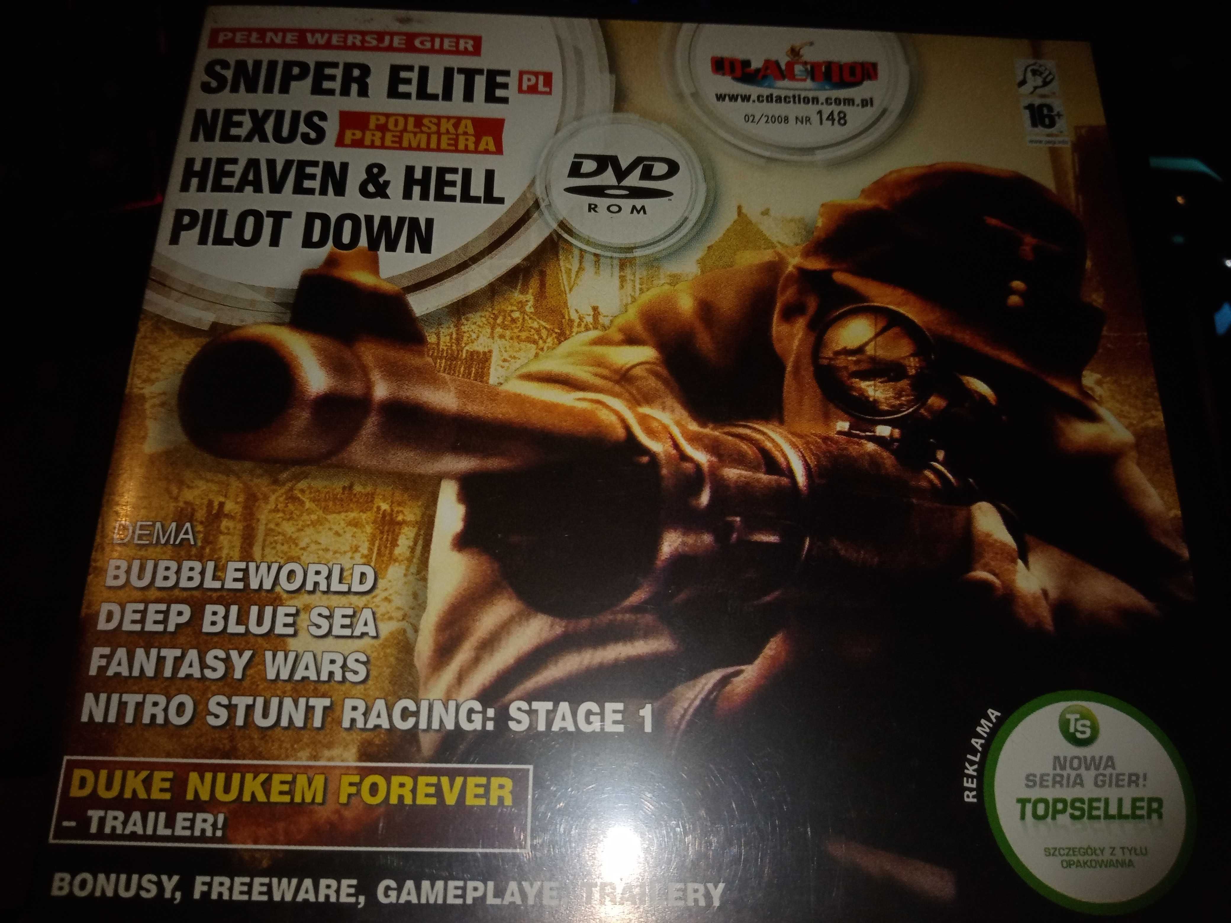 CD-ACTION 2/2008 #148 - Heaven & Hell, Nexus, Sniper Elite, Pilot Down