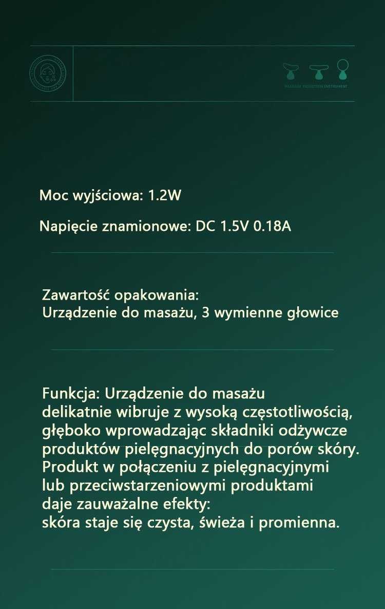 Masażer do twarzy szyi 3w1 (kolor czarny,złoty,czerwony)