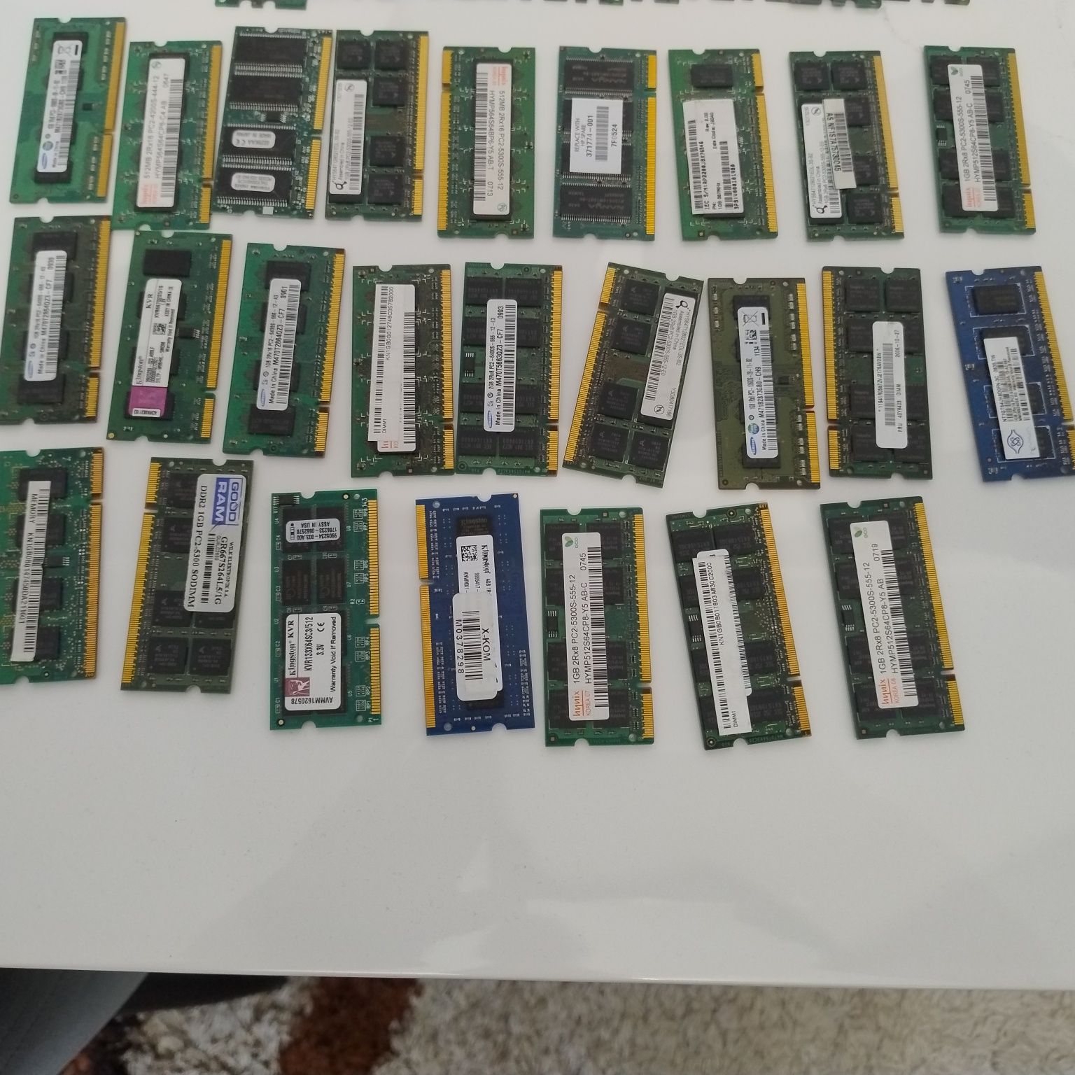 Pamięć RAM laptop stacjonarka 45szt.