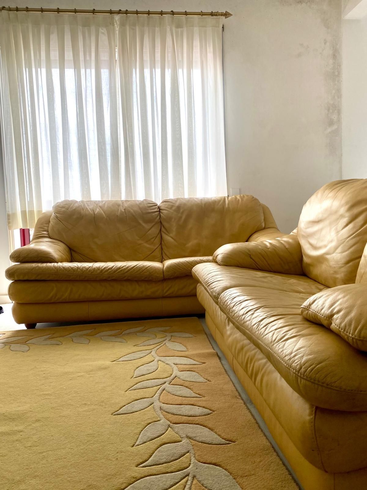 Sofas  cor bejes pele
