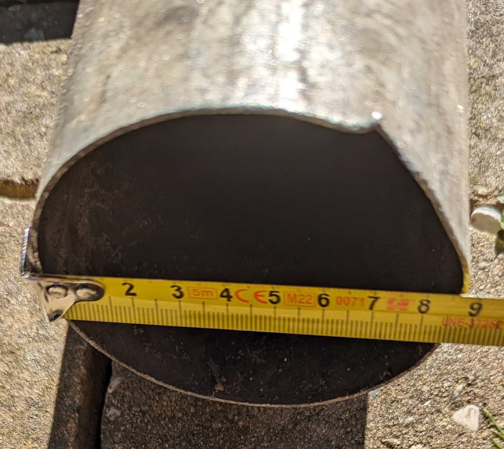 Komin stalowy, rura długość 590 cm średnica 9 cm
