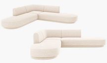 Sofa narożna dwustronna 5-os. Miley Micadoni Szenil beż 248x248x70cm