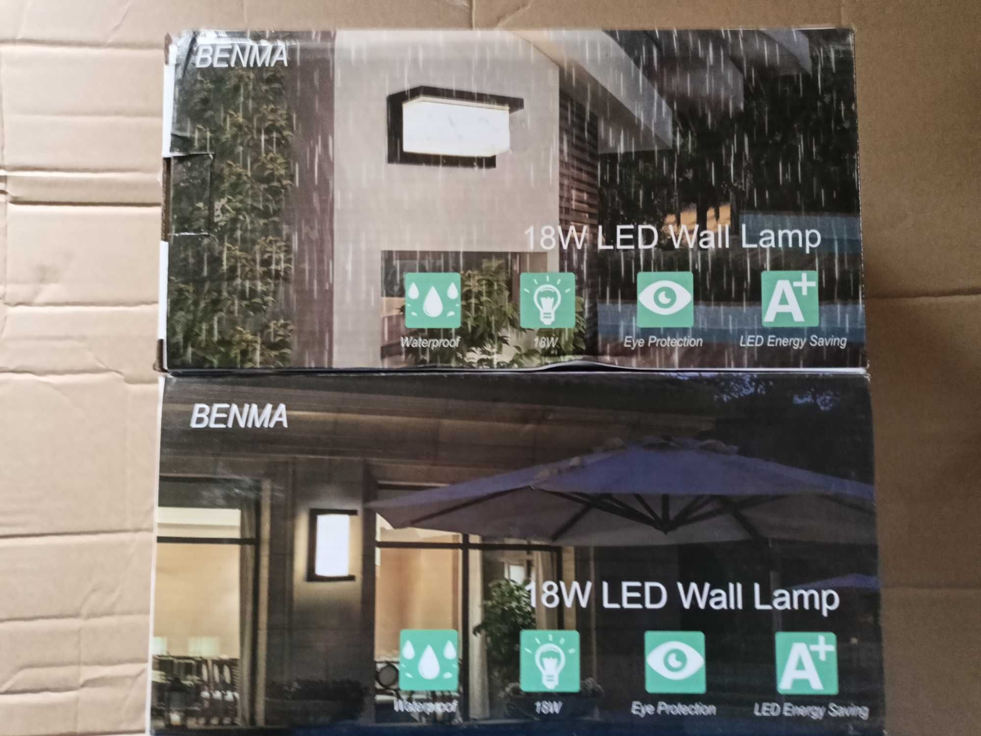 Lampy elewacyjne BENMA  LED 18W 1200 lm 2 rodzaje
