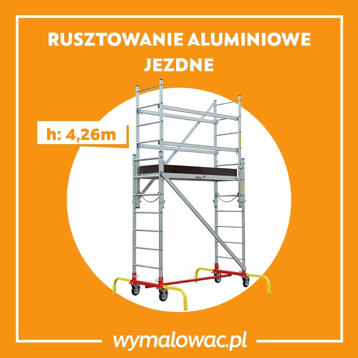 Podnośnik nożycowy/zwyżka 8 i 10 m Wypożyczalnia wymalowac.pl