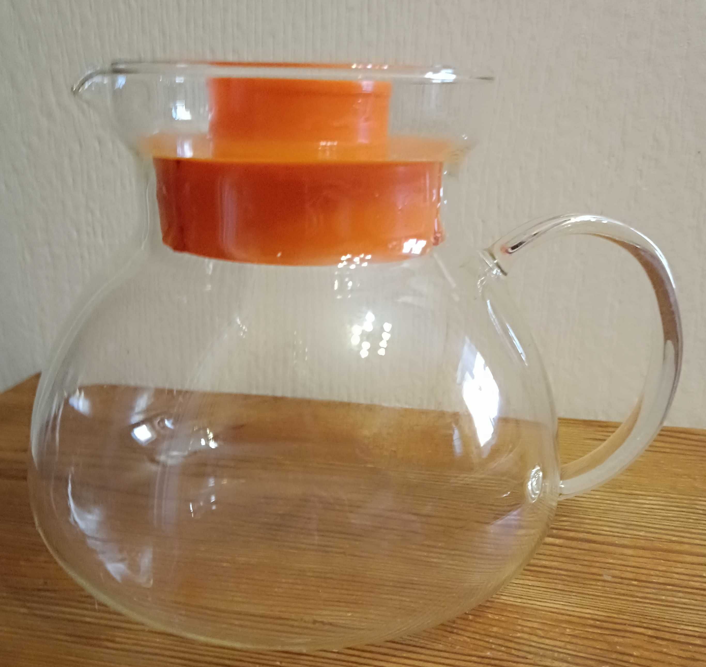 Стеклянный чайник 1500 мл из боросиликатного стекла