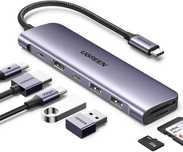 Adapter UGREEN CM195 hub USB-C do HDMI, 2xUSB-A 3.0, SD/TF, PD