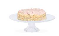 R179 -45% szklana patera etażerka na tort ciasta na nóżce 30cm