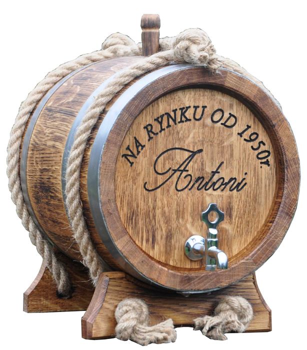 Beczka Dębowa 3L 4L 5L 10L 15L 20L Grawer Opalanie Na whisky bimber