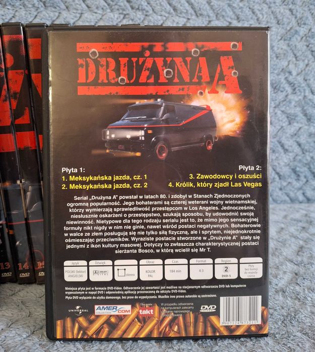 "Drużyna A" serial/płyty DVD 1-25 49 płyt