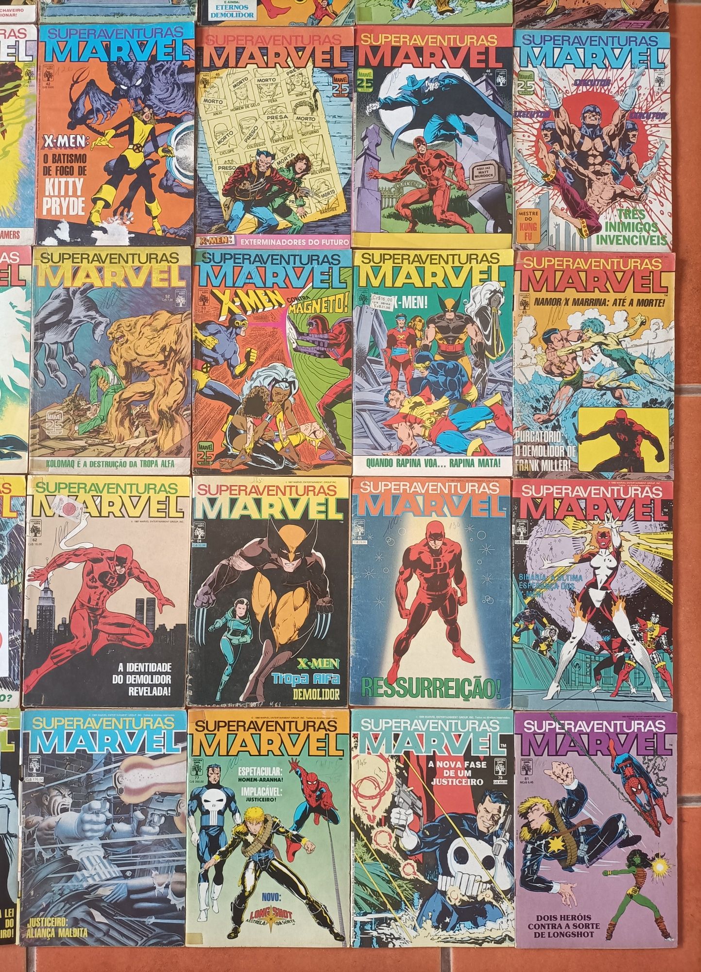63 Livros Super aventuras Marvel