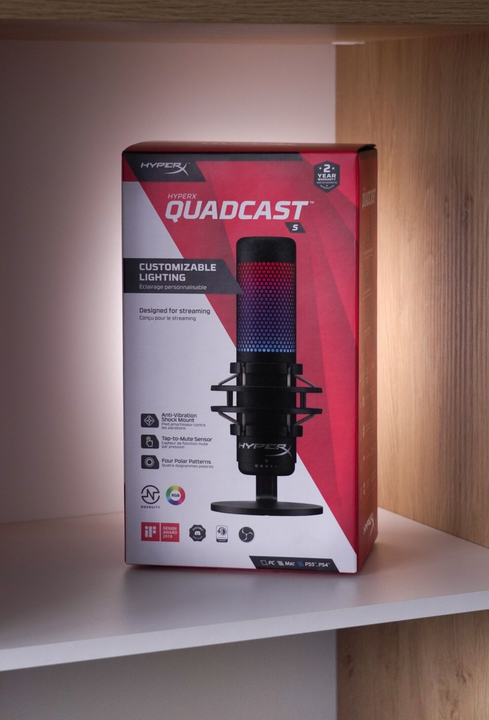 Мікрофон HyperX QuadCast S як новий (НА ГАРАНТІЇ)