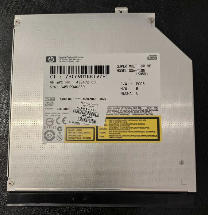 Nagrywarka DVD+RW HP GSA-T10N S05D 433472 -6C1