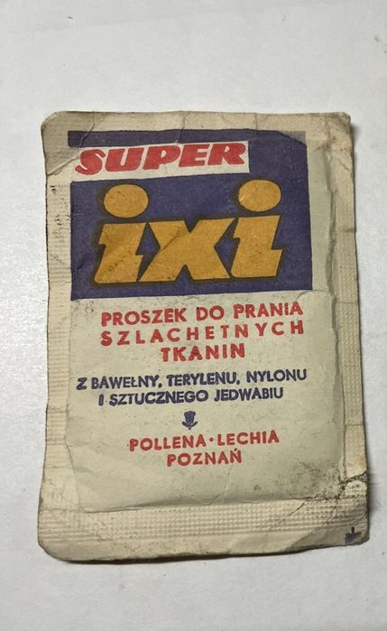 Stare saszetki proszek do prania IXI PRL