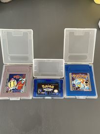 Pokemon sapphire, blue, bomberman gameboy color advance