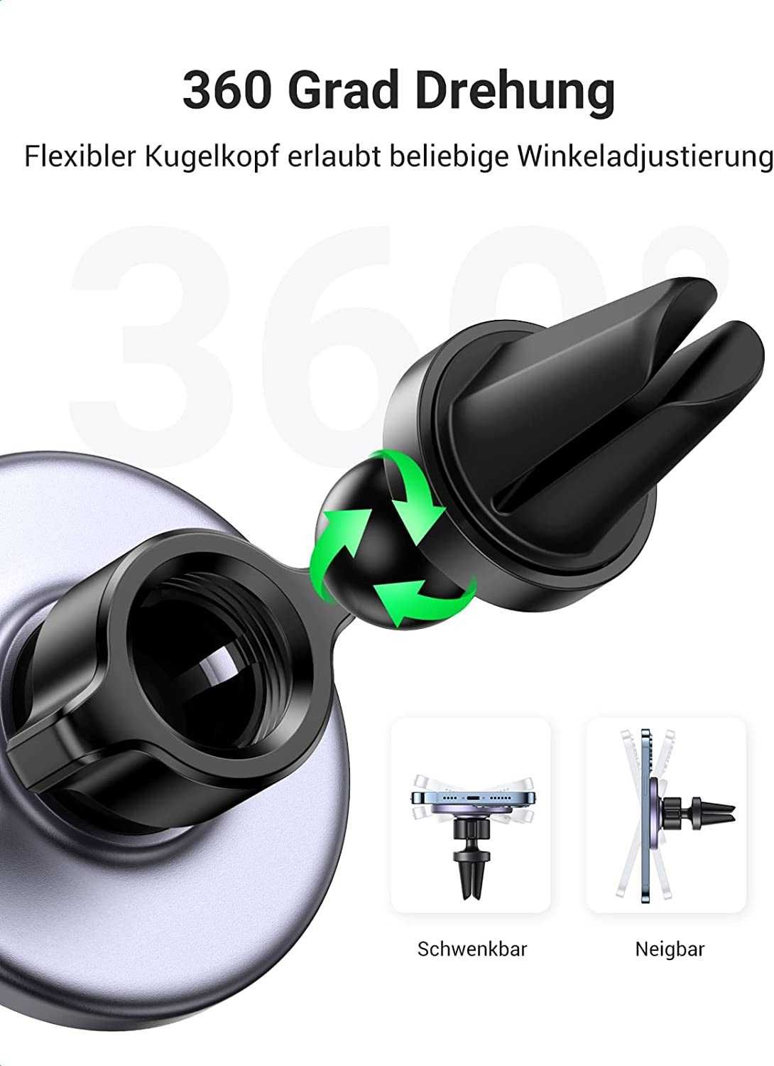 Держатель для iPhone Ugreen Автодержатель с MagSafe Holder
