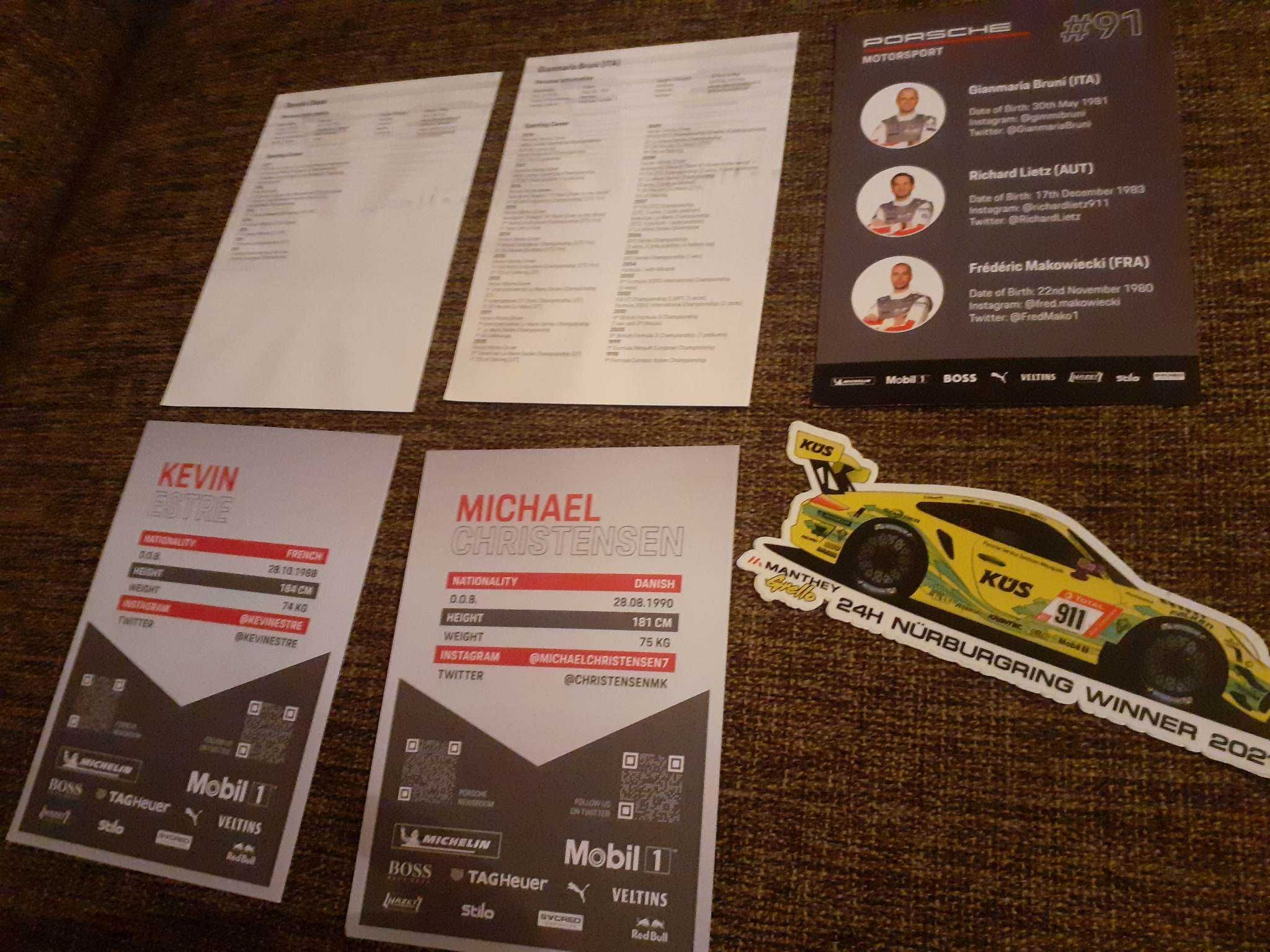 Porsche Manthey Racing-karty, naklejka