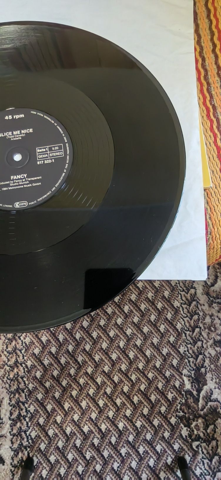 Fancy-Slice Me Nice/Come Inside, 12"Maxi singiel winylowy