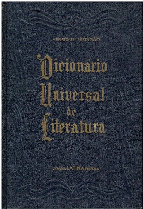 11357 Dicionário Universal de Literatura de Henrique Perdigão