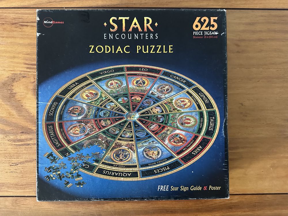 Puzzle zodiak okrągłe