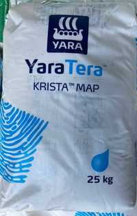 YARA Krista MAP fosforan monoamonowy 12/61/0 25 kg nawóz dolistny