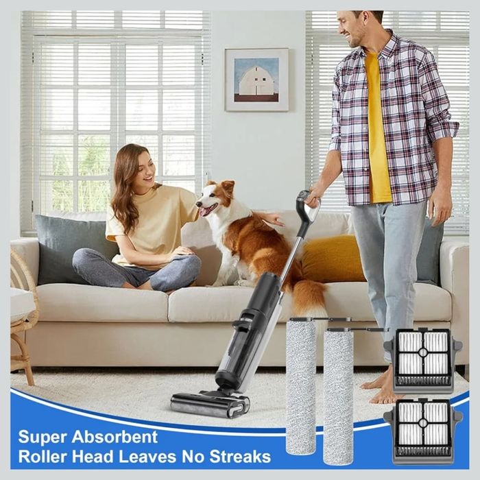 Fixbetter Rolka szczotki filtr HEPA do odkurzacza Tineco FLOOR ONE S7