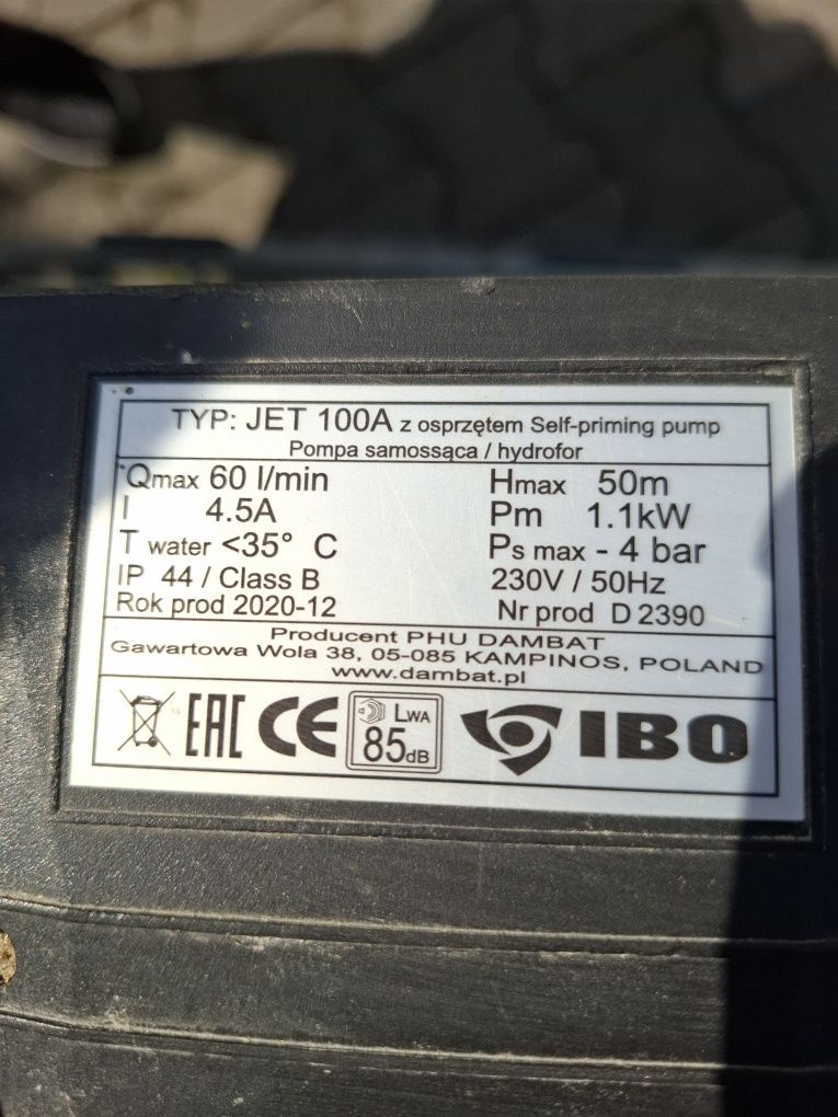 Hydrofor jet 100a z osprzętem self-priming pump