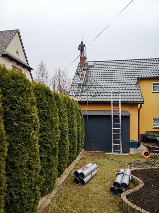 Montaż wkładów kominowych Frezowanie rozwiercanie komina uszczelnianie