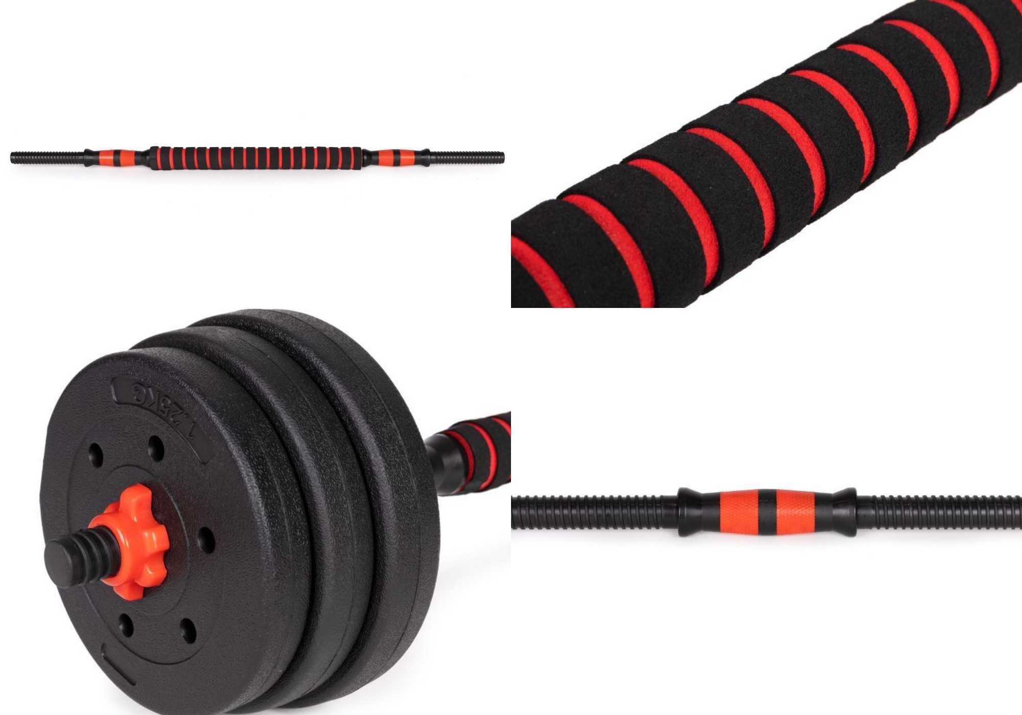 Zestaw XXL HANTLE REGULOWANE 20 kg Ciężary Bitumiczne 2x10 kg