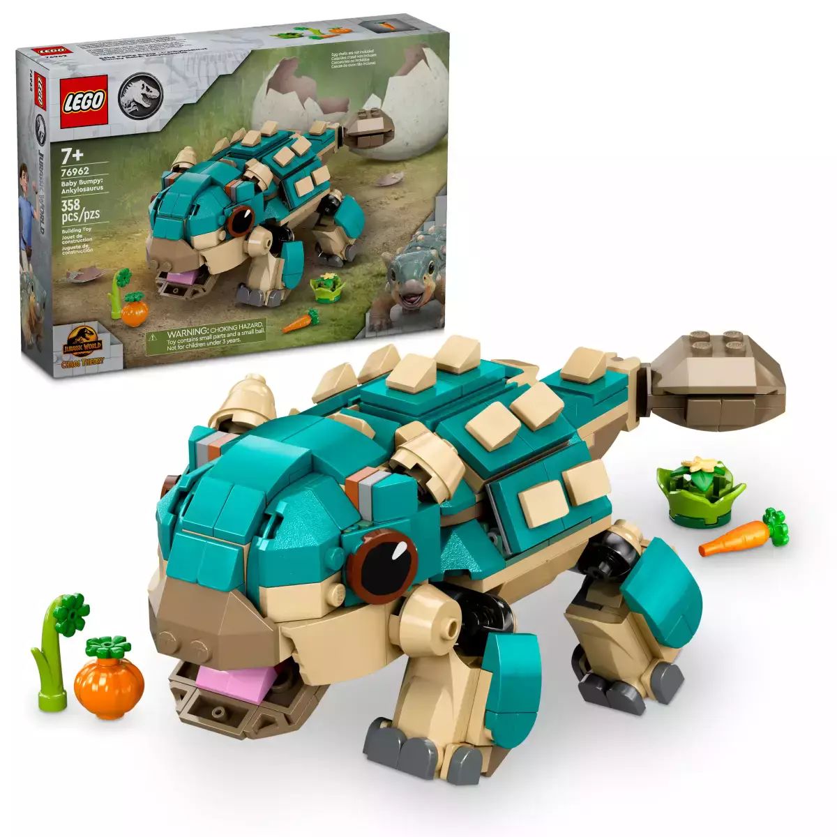 LEGO Jurassic World™ Mały ankylozaur Bumpy 76962