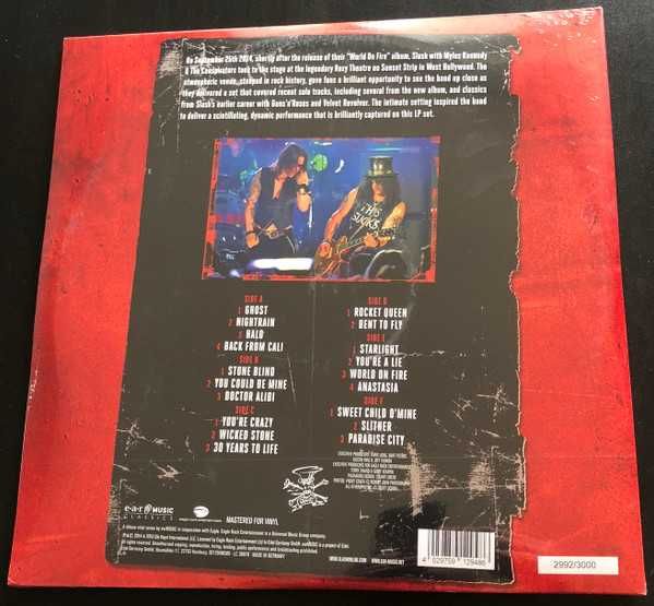 SLASH- LIVE AT The Roxy 25.9.14-3LP+2CD-nowa , folia