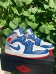 Rzadkie buty Air Jordan 1 mid True Blue z pudełkiem oryginalne  42.5