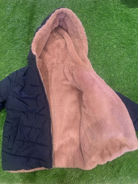 Casaco azul/rosa inverno