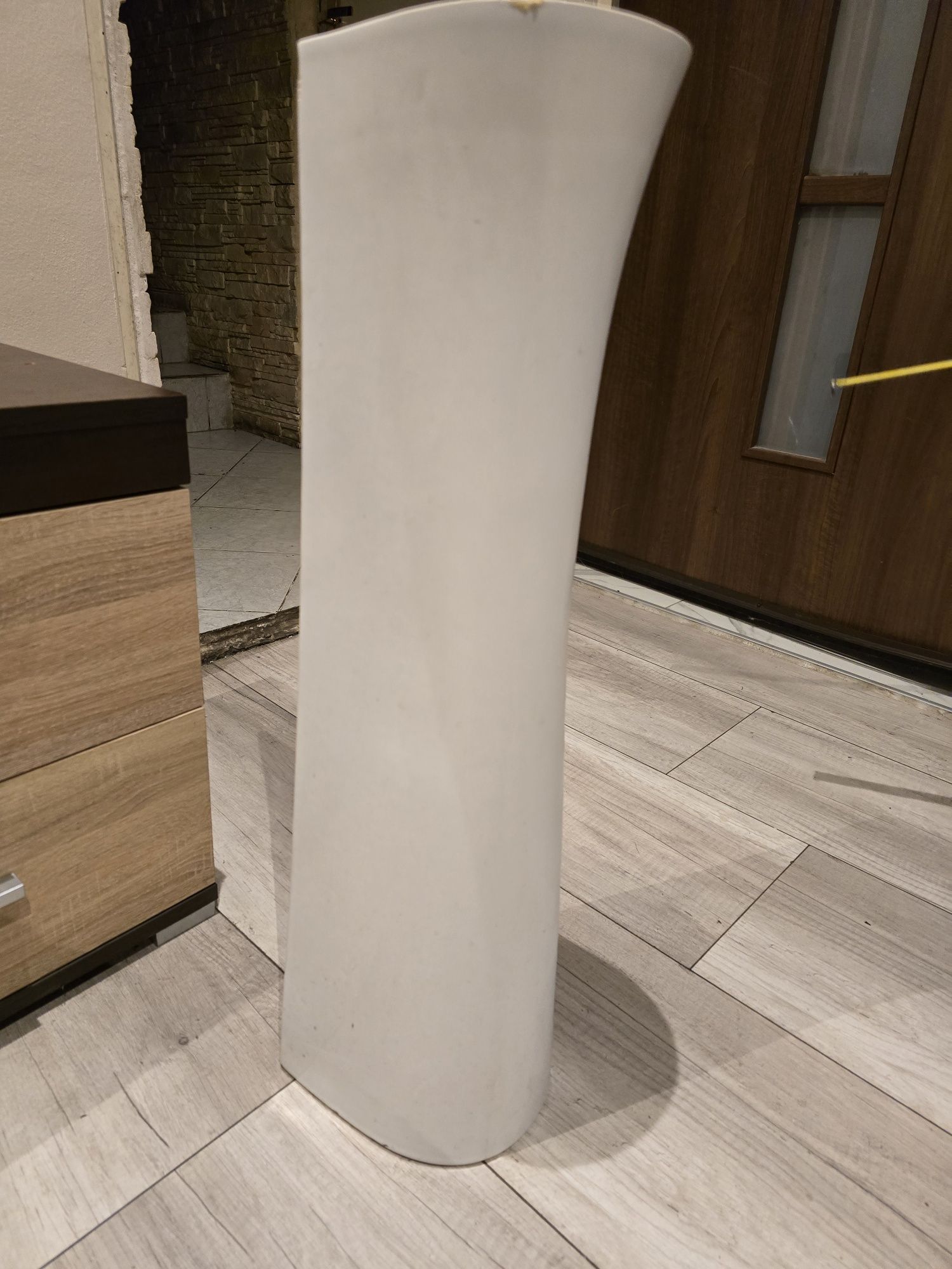 Postument umywalki ceramiczny biały 70 cm