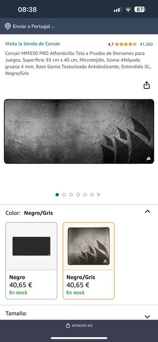 Tapete Gaming Premium Corsair 5mm espessura