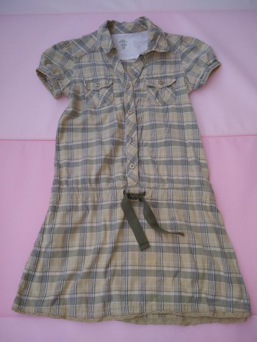 Sukienka H&M w kratkę 128-134 cm