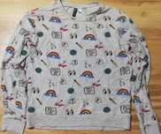 Bluza H&M z  kolorowymi aplikacjami