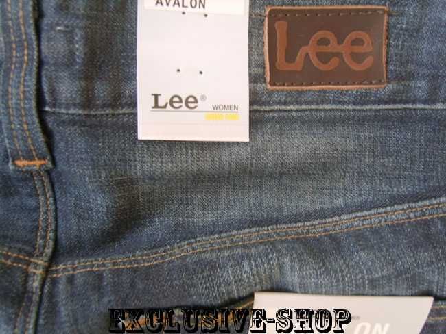 Spodnie damskie Lee Avalon , jeansy granatowe W27 L33 pas 76 cm