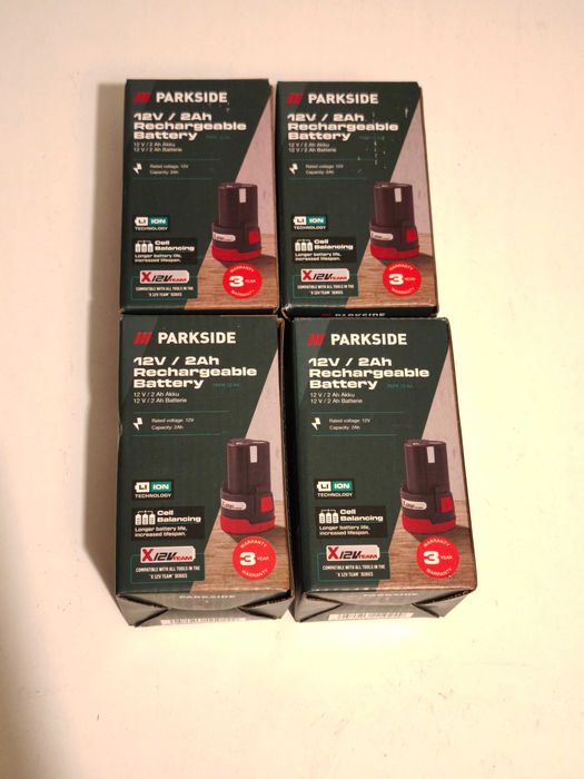 Pack 5 baterias 12v Parkside * NOVAS *