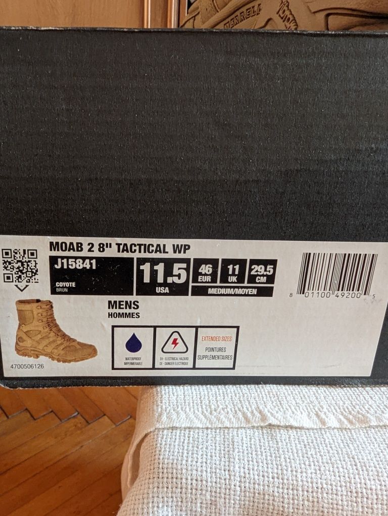 Американський Тактичні берці Merrell, Moab 2  8" tactical, мембрани