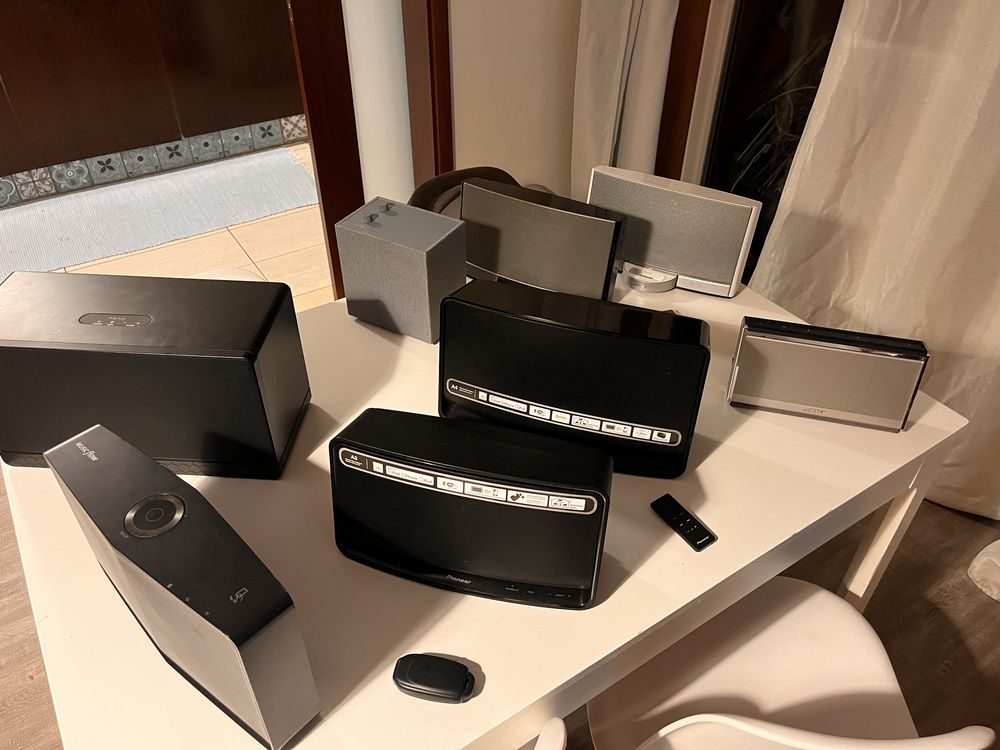 Lote colunas wifi e bluetooth
